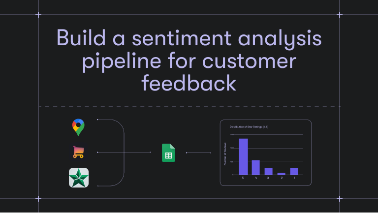 How to build a sentiment analysis pipeline for customer feedback