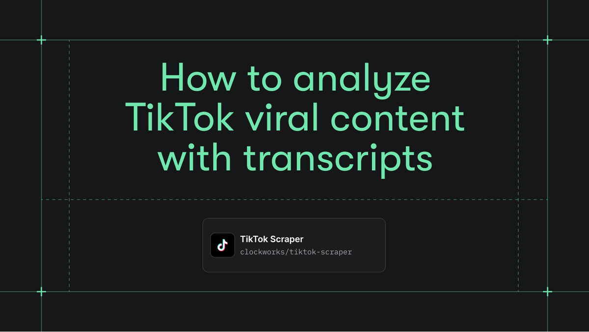How to analyze TikTok viral content with transcripts