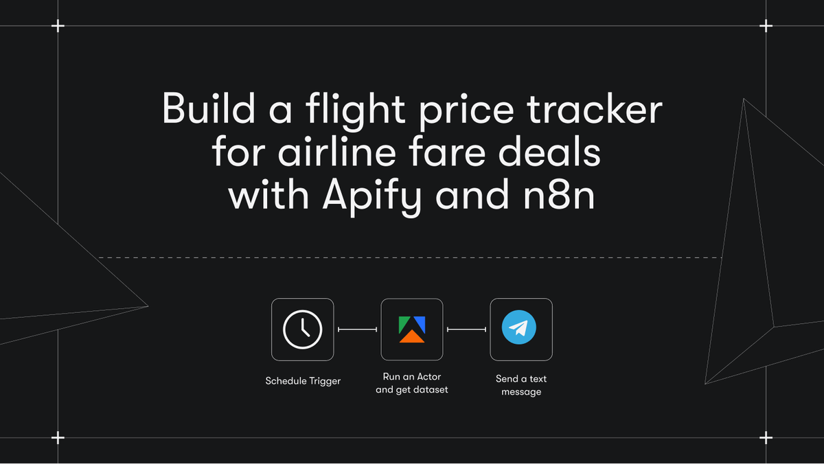 Build a flight price tracker for airline fare deals with Apify and n8n