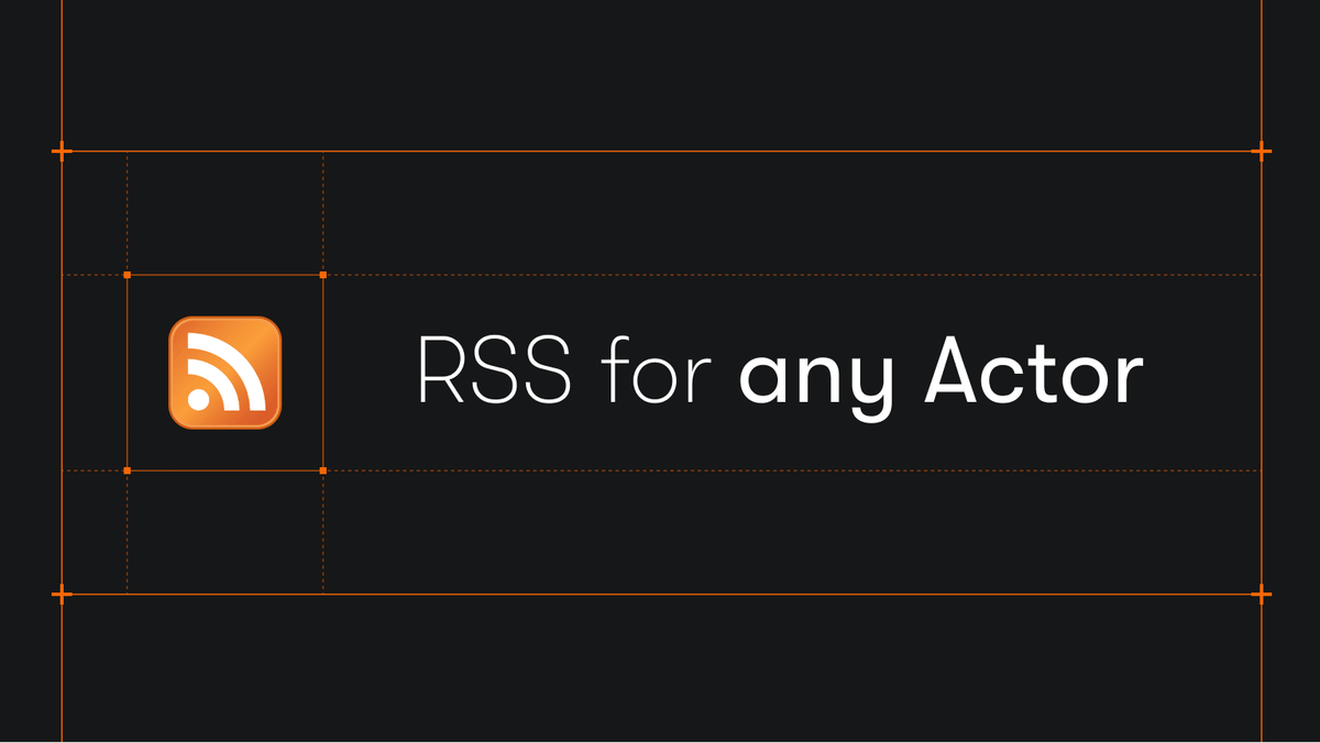 Turn any Apify Actor into an RSS feed
