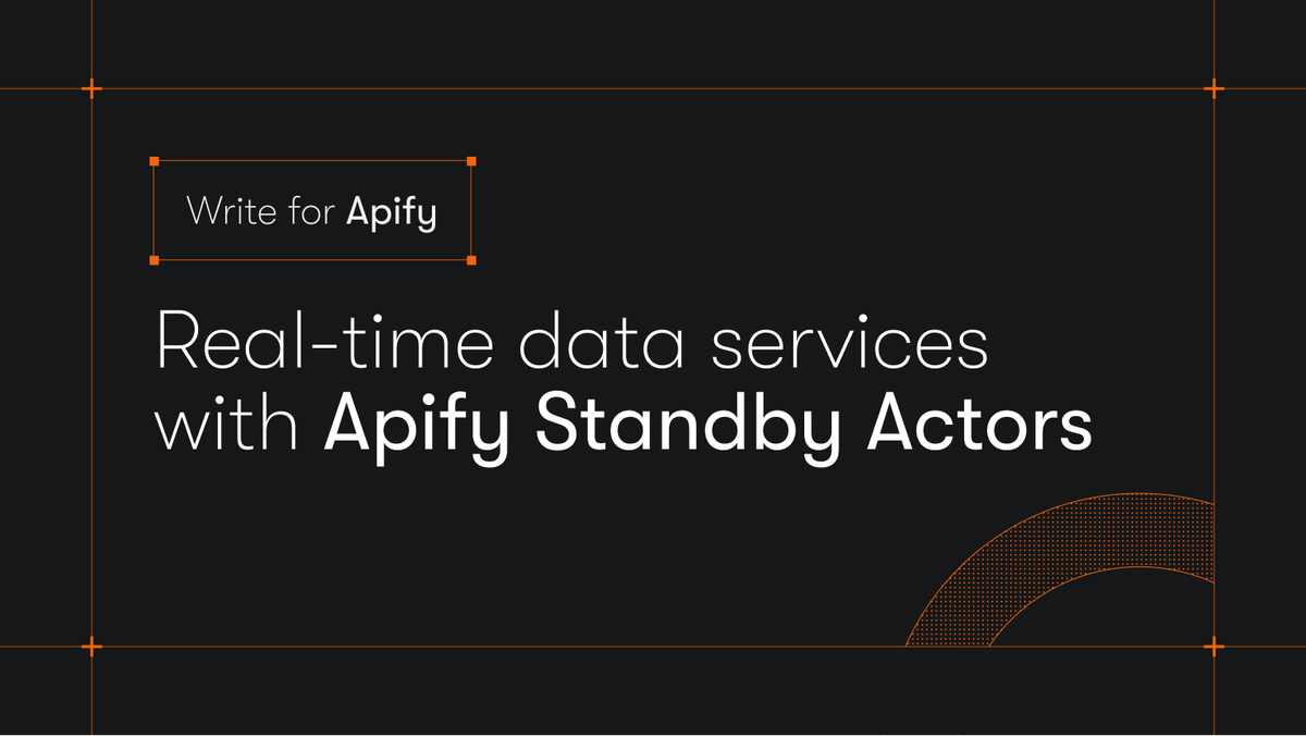 Real-time data services with Apify Standby Actors