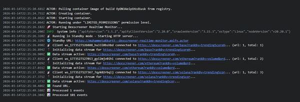 Example server logs