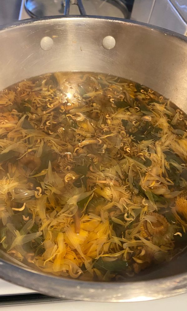 Calendula and Gynostemma for sunnier days.