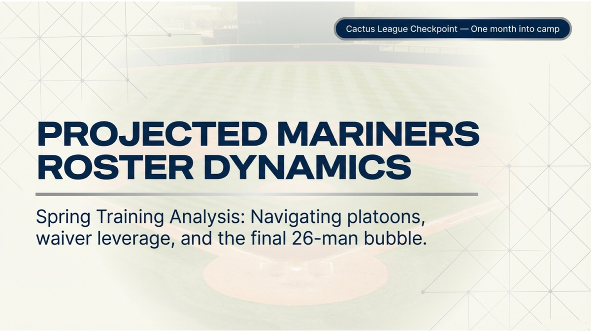 Seattle Mariners Roster Projection 1.0