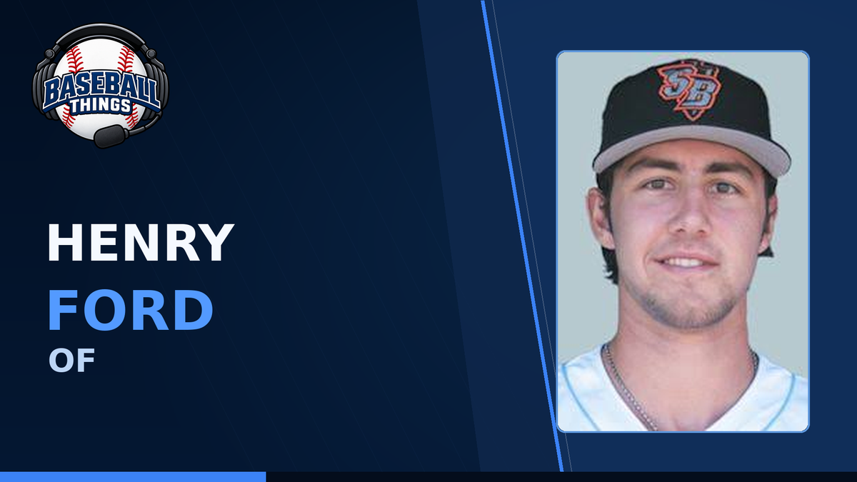 Henry Ford, Seattle Mariners third baseman, shown on a Baseball Things graphic as the No. 13 prospect in the system