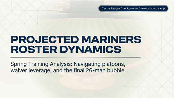 Seattle Mariners Roster Projection 1.0