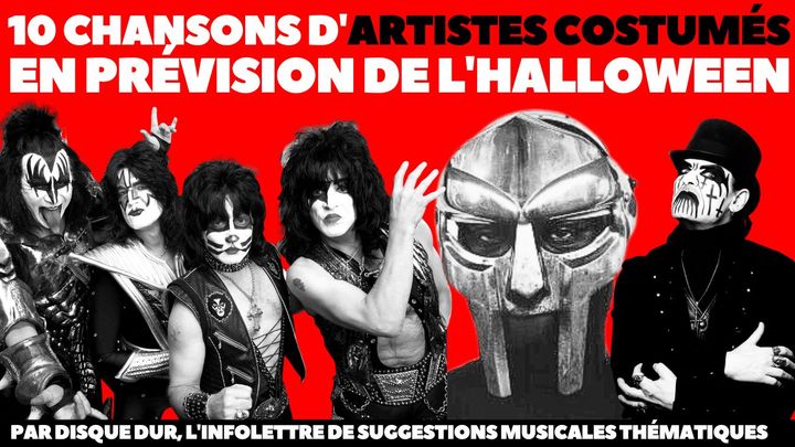 10 chansons d'artistes costumés en prévision de l'Halloween