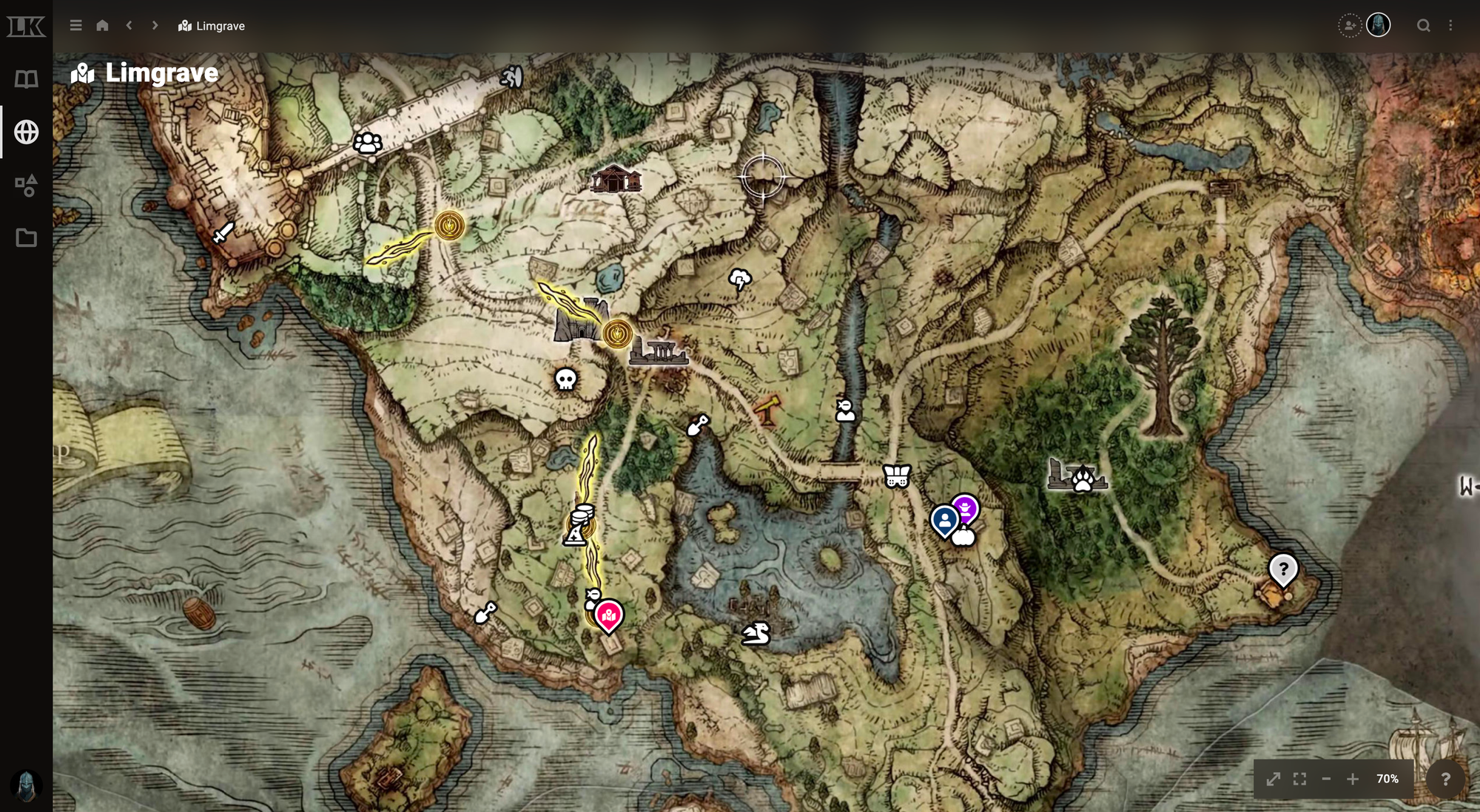 Notes on Limgrave in LegendKeeper.