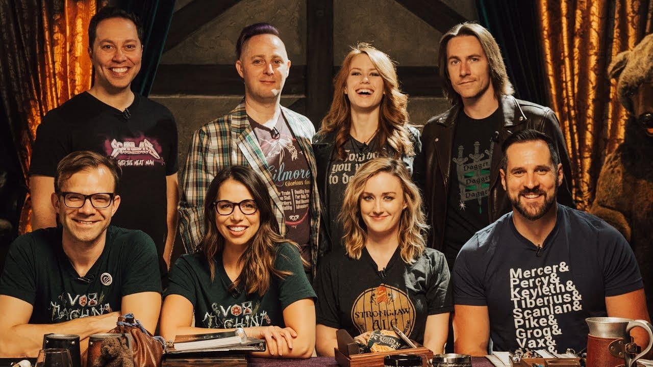 A photo of the main Critical Role cast.