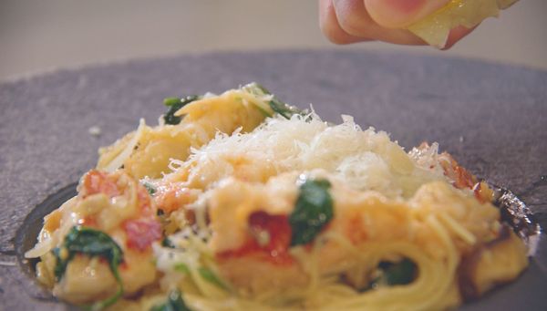 Lobster Garlic Noodles Inspired by Memories at Yard House