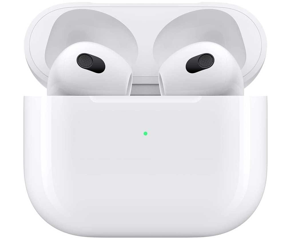 Apple AirPods 3rd Generation wireless earbuds with dynamic audio, spatial sound, and Lightning Charging Case — top tech gift for teen girls