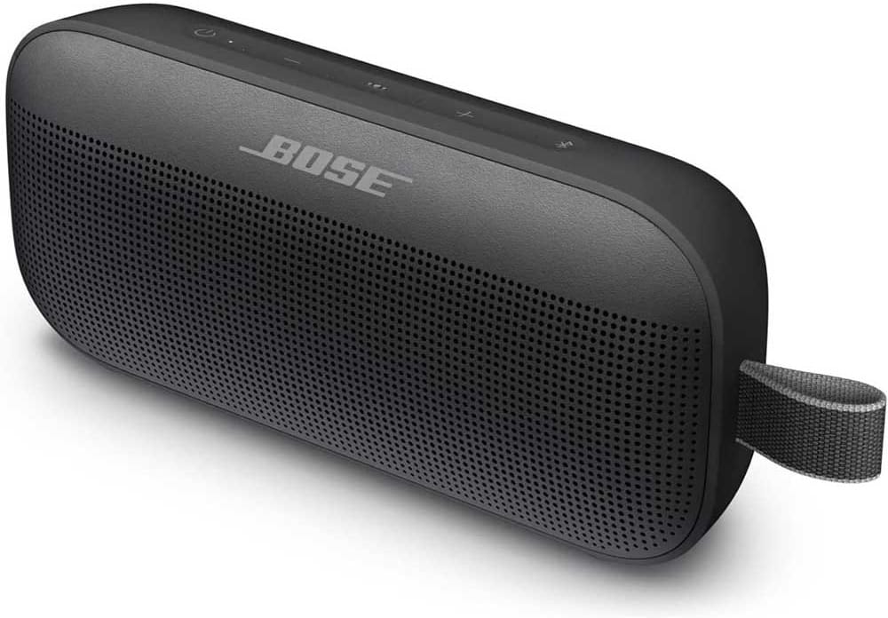 Bose SoundLink Flex portable Bluetooth speaker with waterproof design and deep bass — perfect gift for engaged couples who love music and adventure