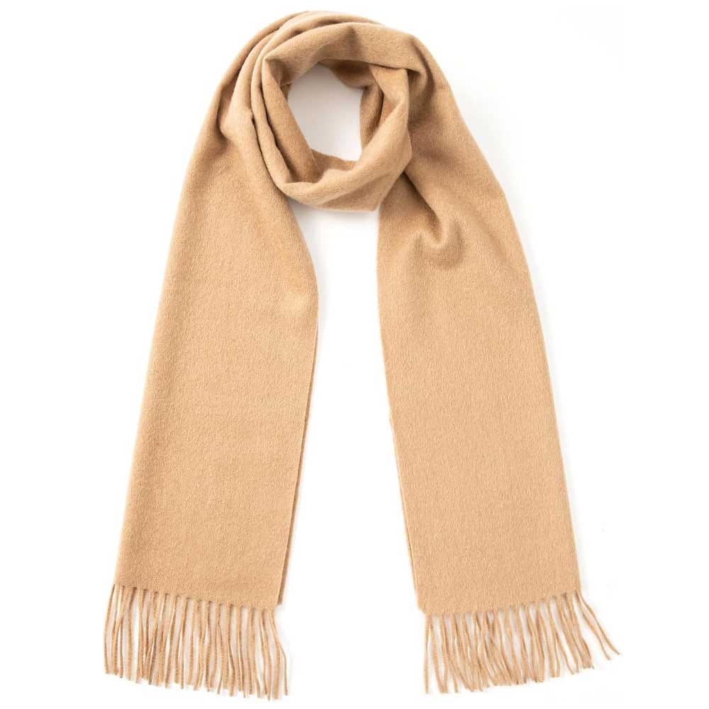 Soft Mongolian cashmere scarf in elegant gray, folded for display — a luxurious and practical gift for chilly dog walks