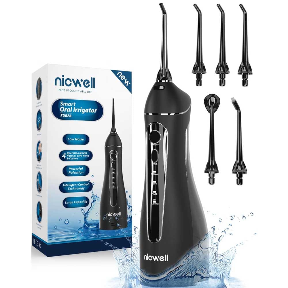 Cordless water dental flosser with 4 pressure modes — thoughtful oral care gift for girlfriends who value a healthy, confident smile