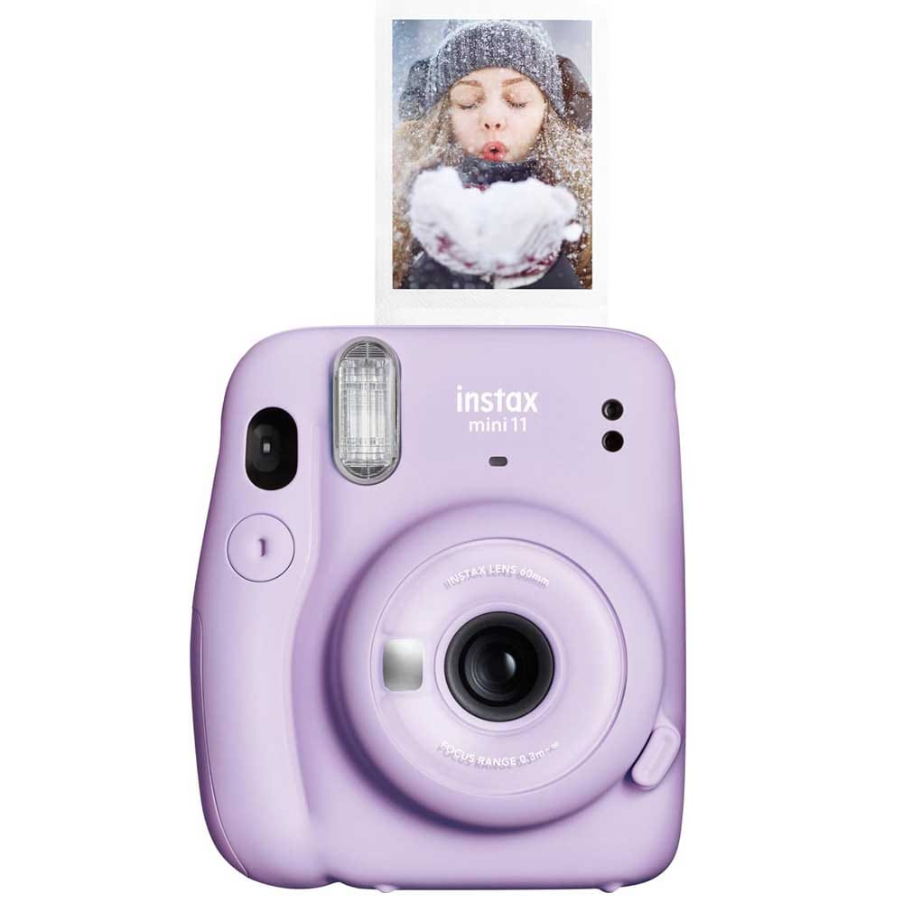 Fujifilm Instax Mini 11 instant camera in blush pink — compact and fun photo gift for girlfriends who love capturing memories