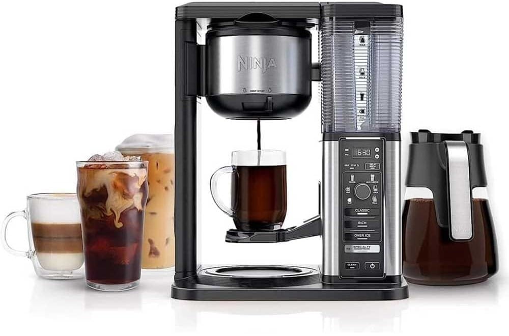 Ninja Specialty Coffee Maker with frother and multiple brew sizes — tech-forward coffee machine for men who love a custom cup