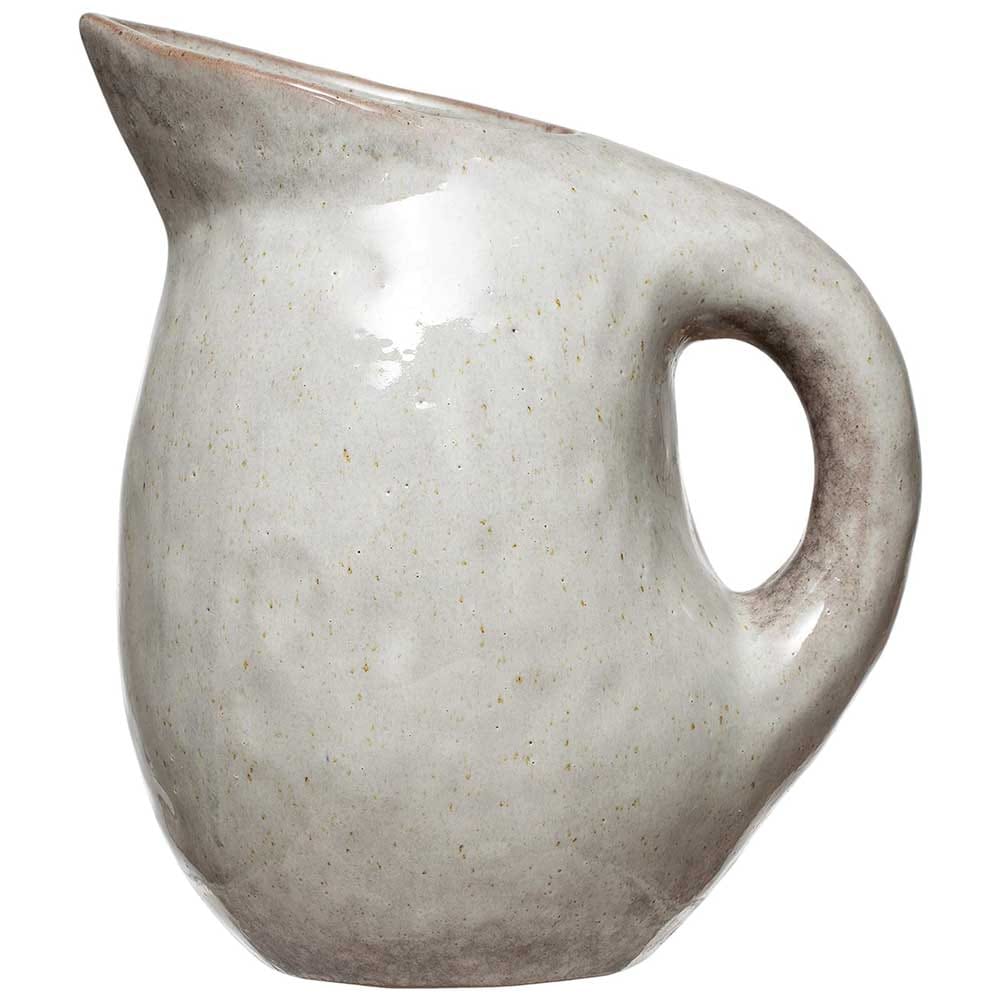 Elegant stoneware pitcher with reactive glaze finish — stylish and functional kitchen gift for moms who love to host