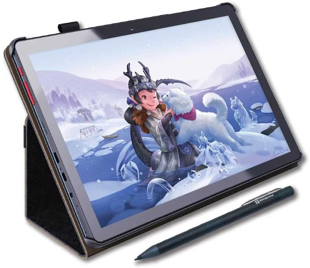 PicassoTab X drawing tablet with stylus, case, glove, and creative apps — ideal tech gift for artistic and digitally curious teen boys