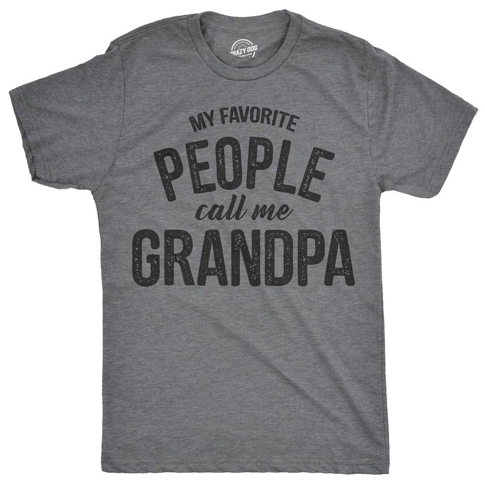 Black graphic t-shirt with bold white text — a fun and thoughtful gift that celebrates Grandpa’s sense of humor and favorite role in the family