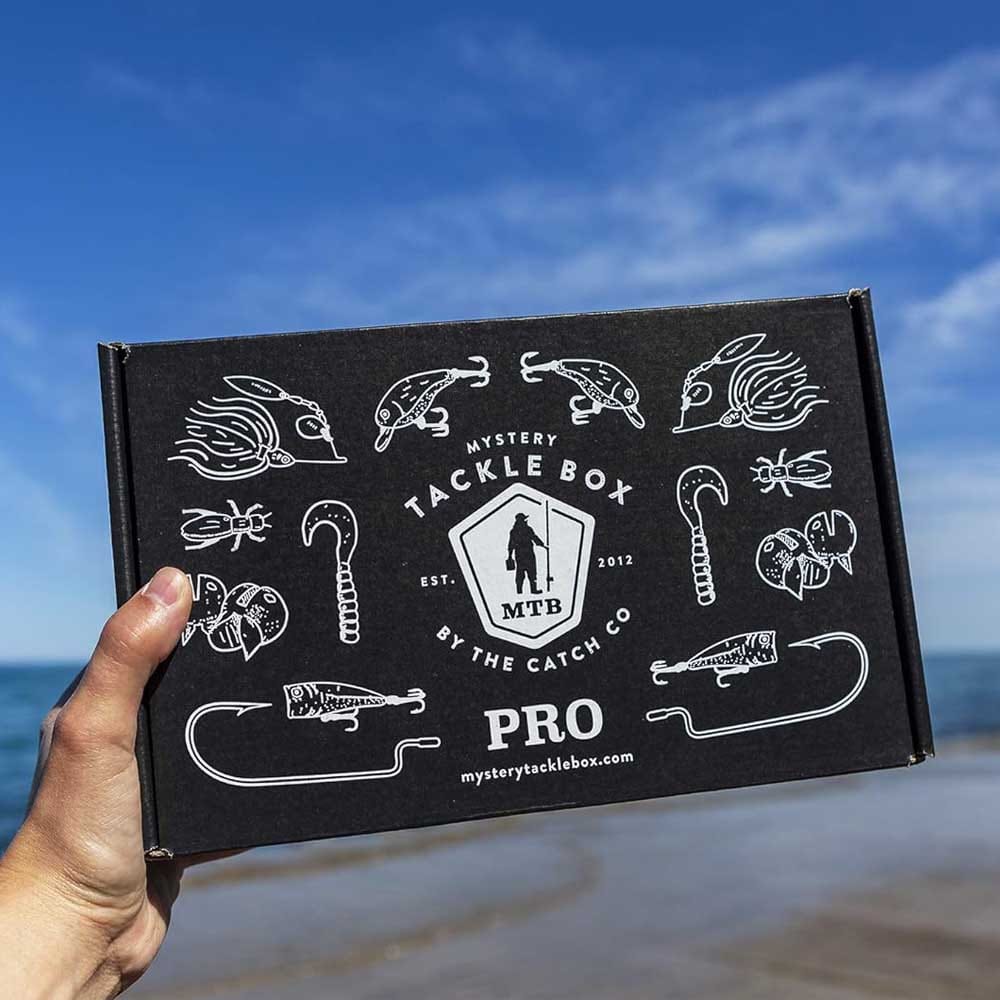 Catch Co Mystery Tackle Box for bass fishing with curated lures, bait, and tips — surprise gift box for anglers who love discovering new gear
