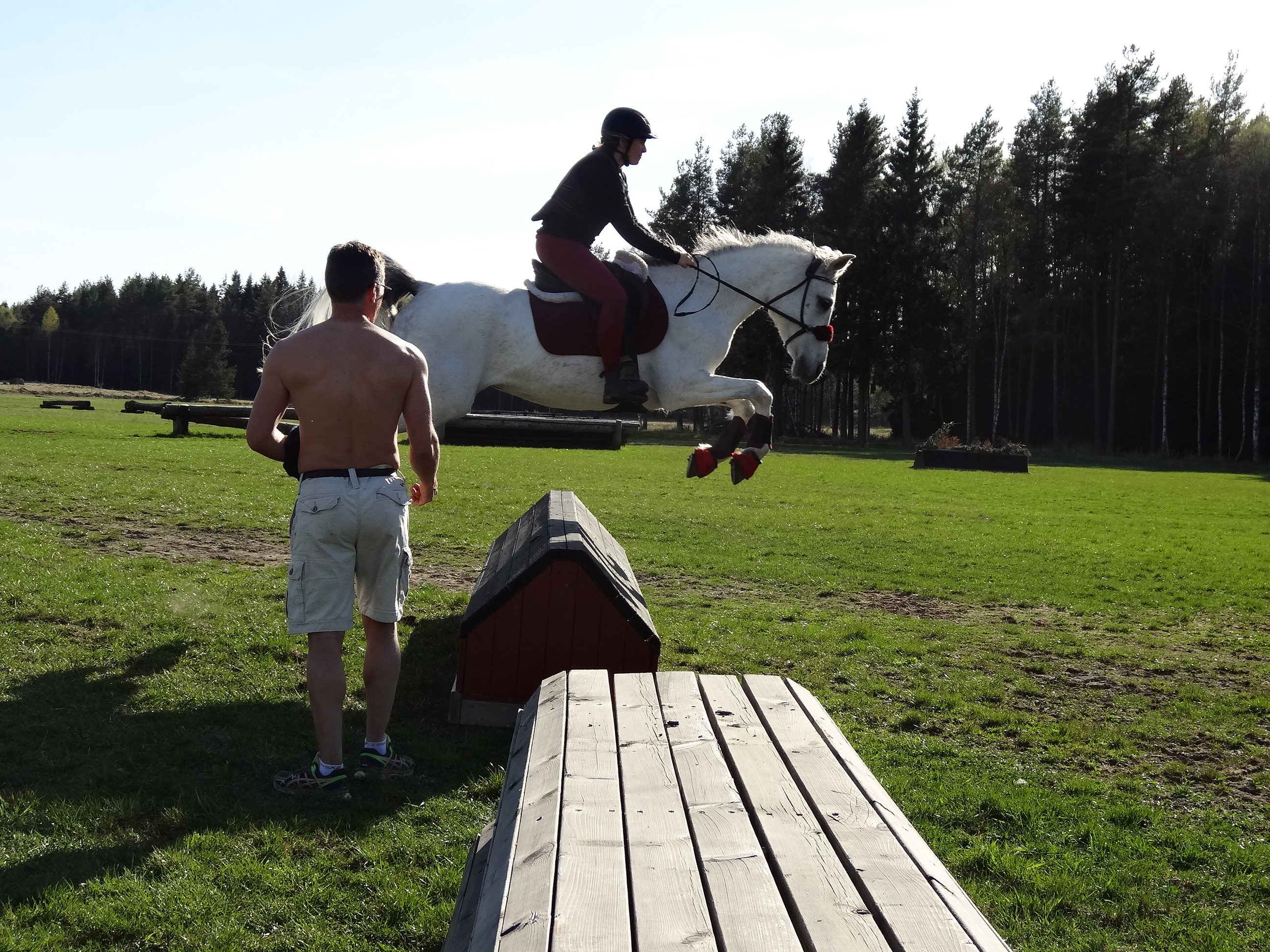 Me and Nemah jumping houses
