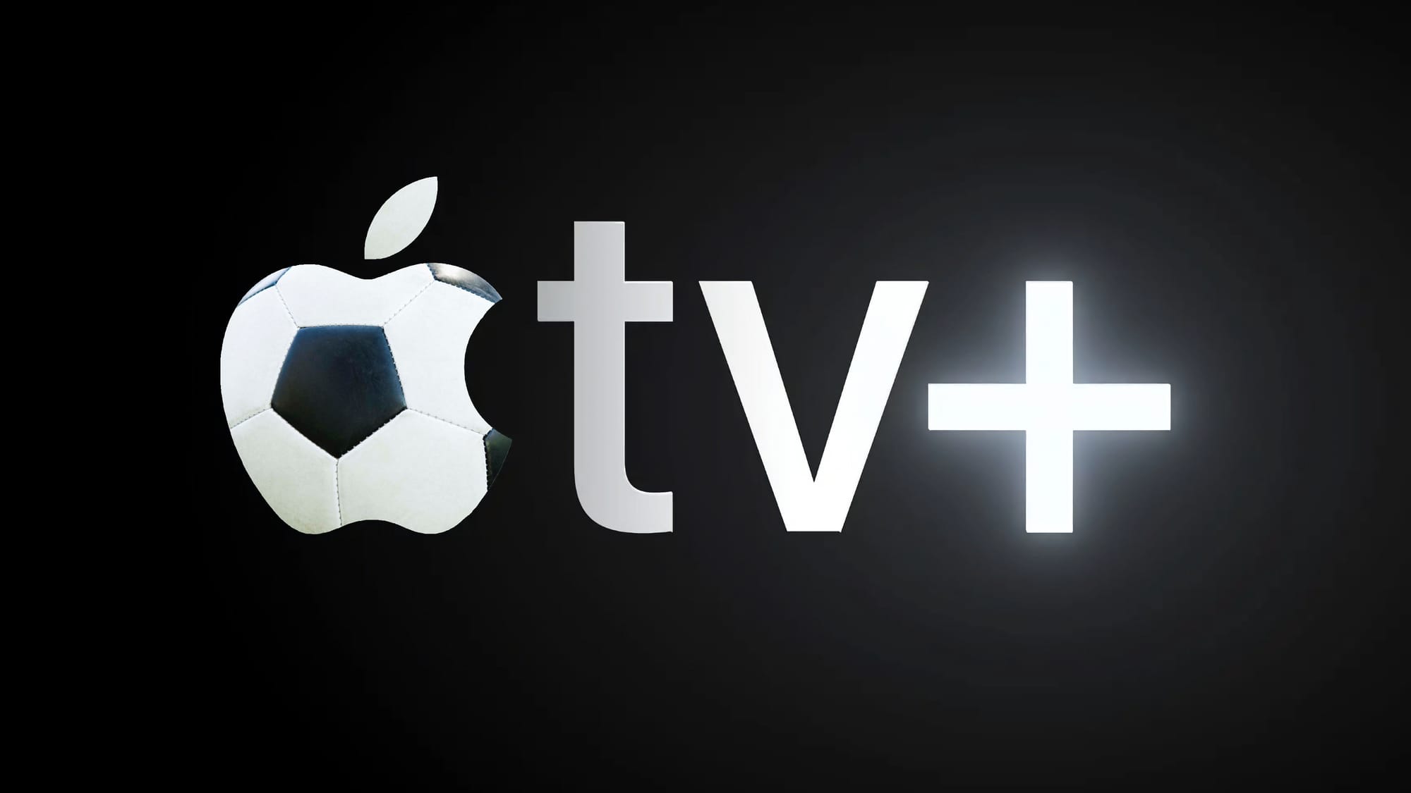 The previous Apple TV+ logo with a soccer ball shown in the Apple