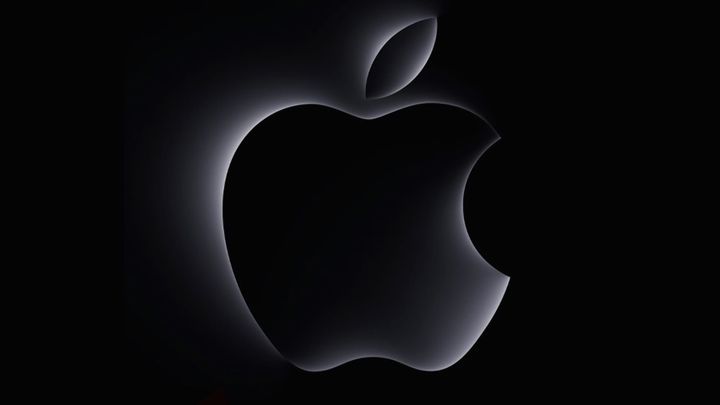 Apple's event logo for its spooky October event. It's black with a ghostly white glow