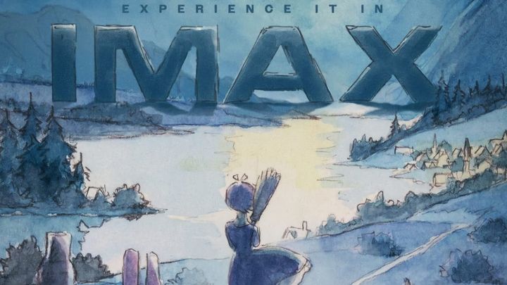 Art shared for the IMAX showing of Kiki's Delivery Service, remastered in 4K