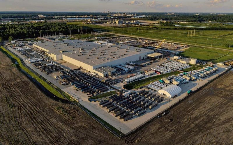Aerial view of the Colossus AI data centre in Memphis, Tennessee.