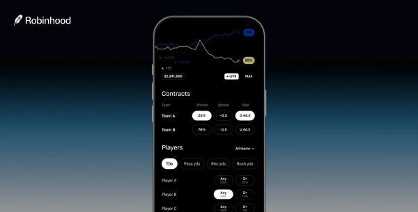 A screenshot of the Robinhood prediction markets UI on an iPhone
