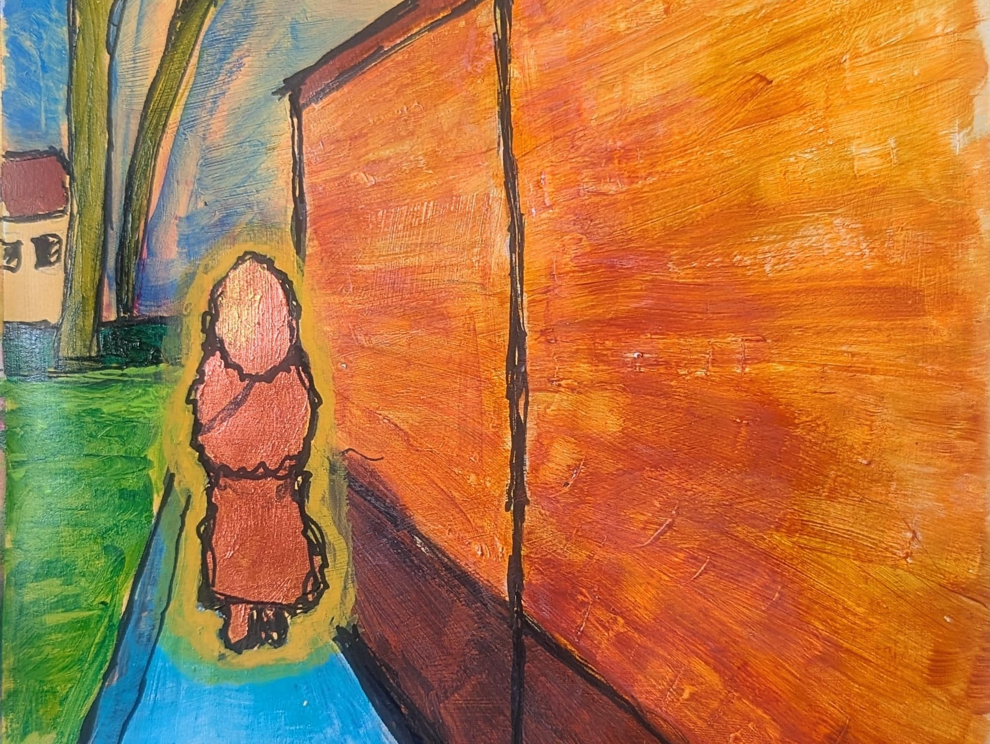 Sketchbook - Walking into Bruges