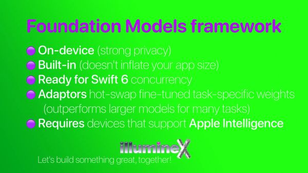  Foundation Models framework — Apple's Stealth Edge-AI Play