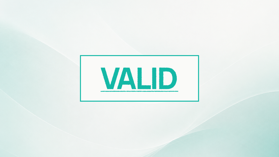 VALID: Because invisible doesn’t mean imaginary.
