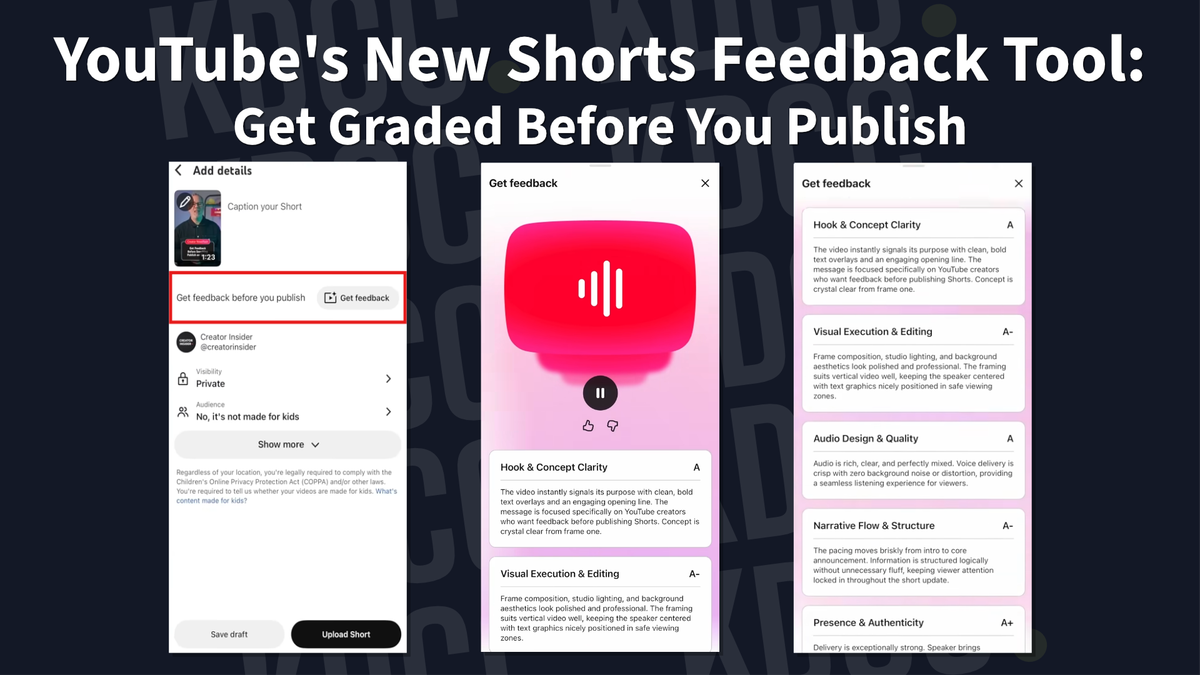 YouTube's New "Get Feedback" Tool for Shorts: What It Does and Who Has Access