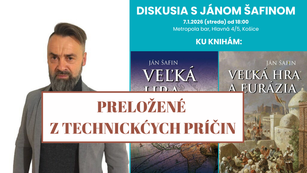 Diskusia s Jánom Šafinom sa prekladá