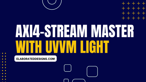 AXI4-Stream Master with the UVVM Light