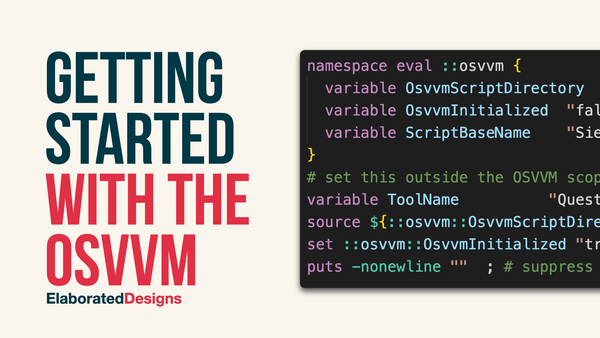 Getting Started with the OSVVM