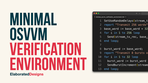 Minimal OSVVM Verification Environment