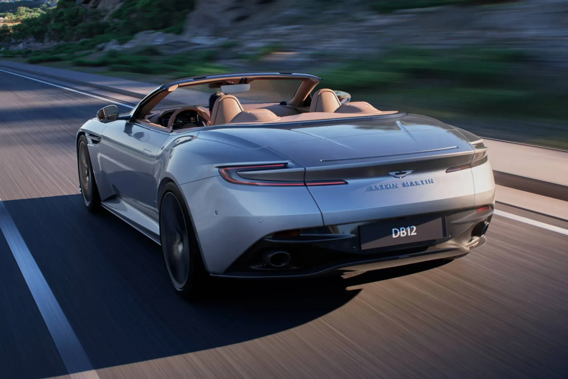Parte Trasera Aston Martin DB12 Gris