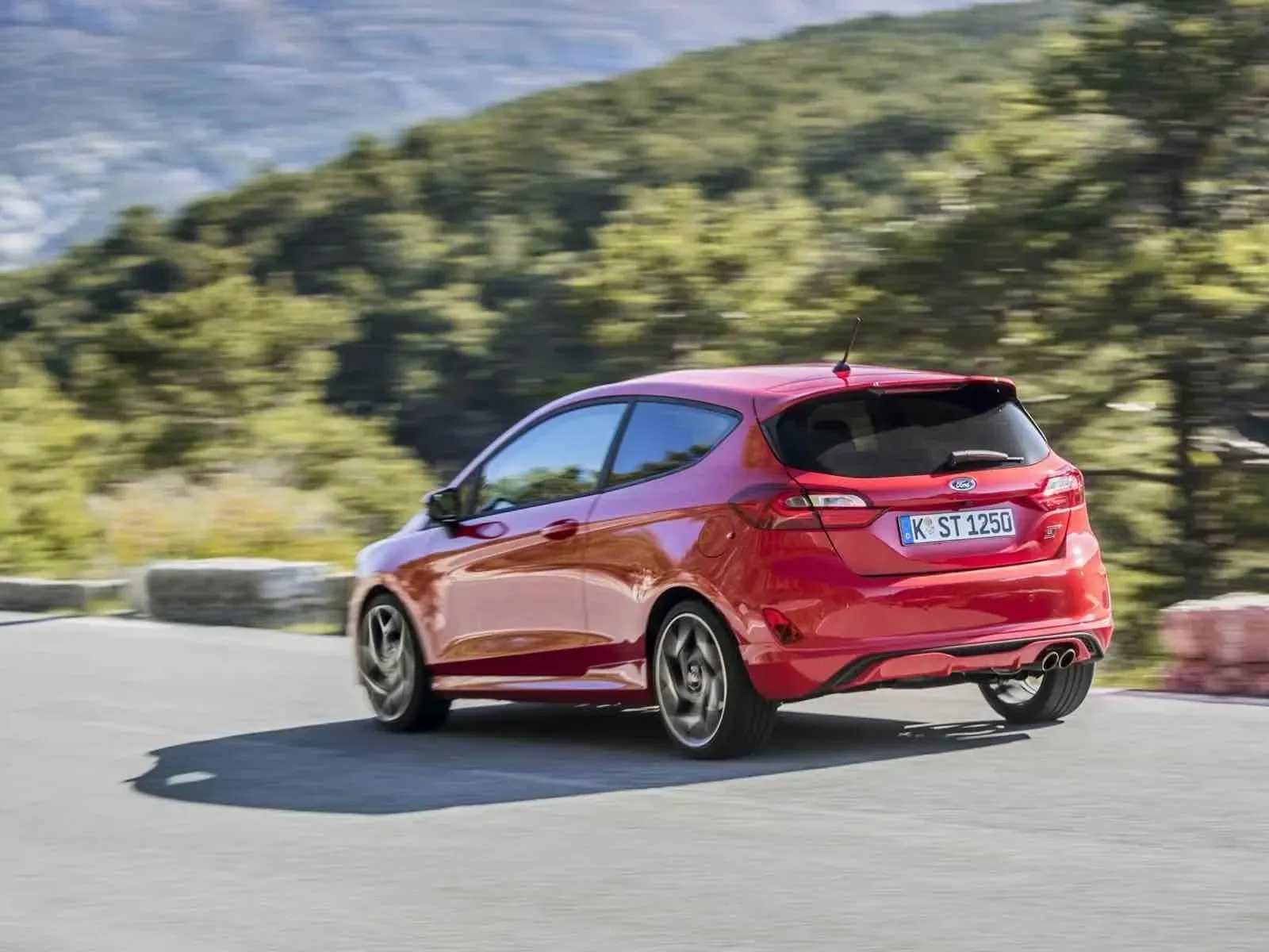 Parte Trasera Fiesta ST Rojo
