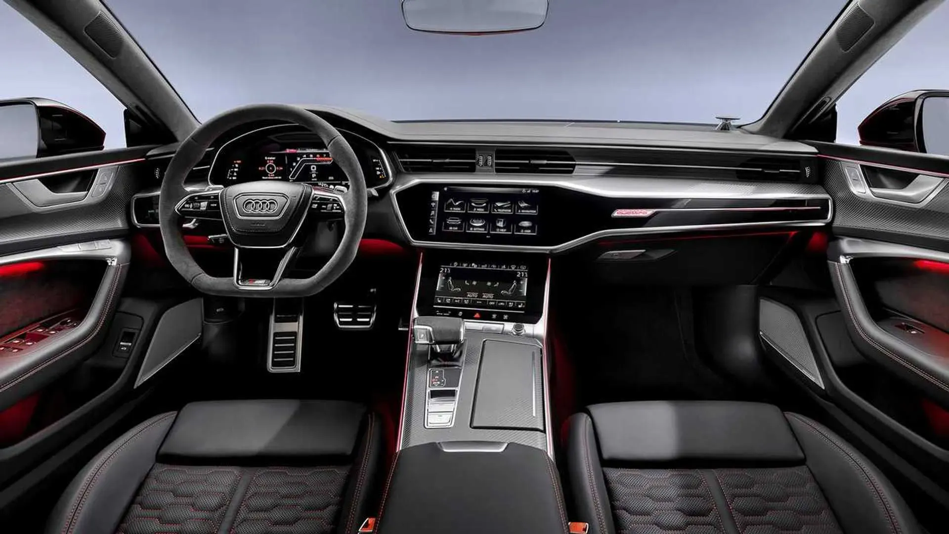 Puesto de conducción del Audi RS7 2021