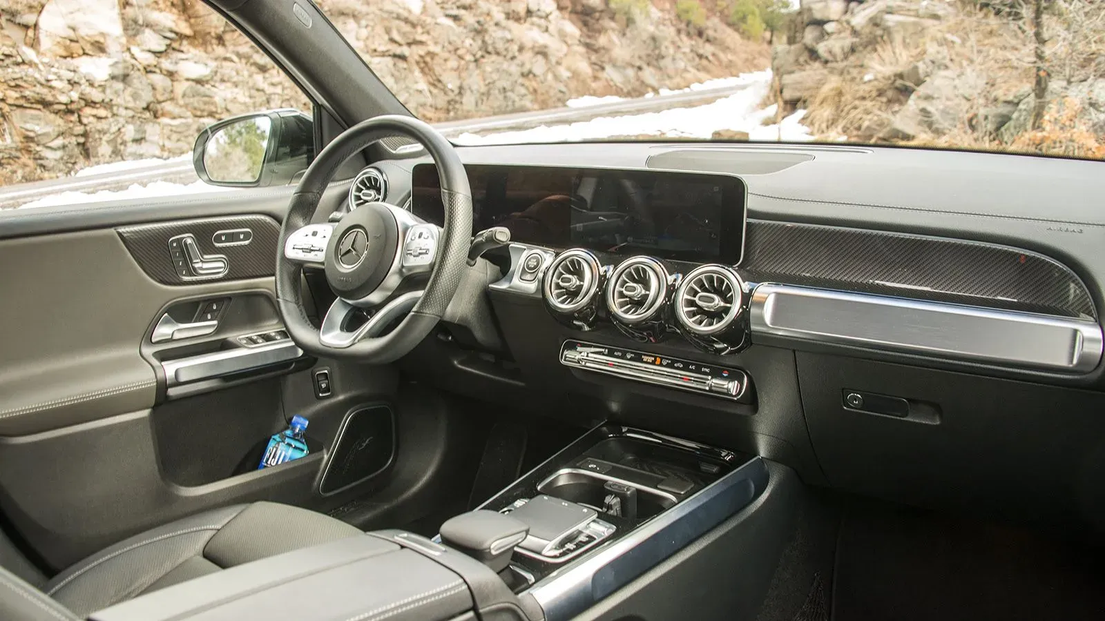 Vista del interior del Mercedes-Benz GLB 250 2020