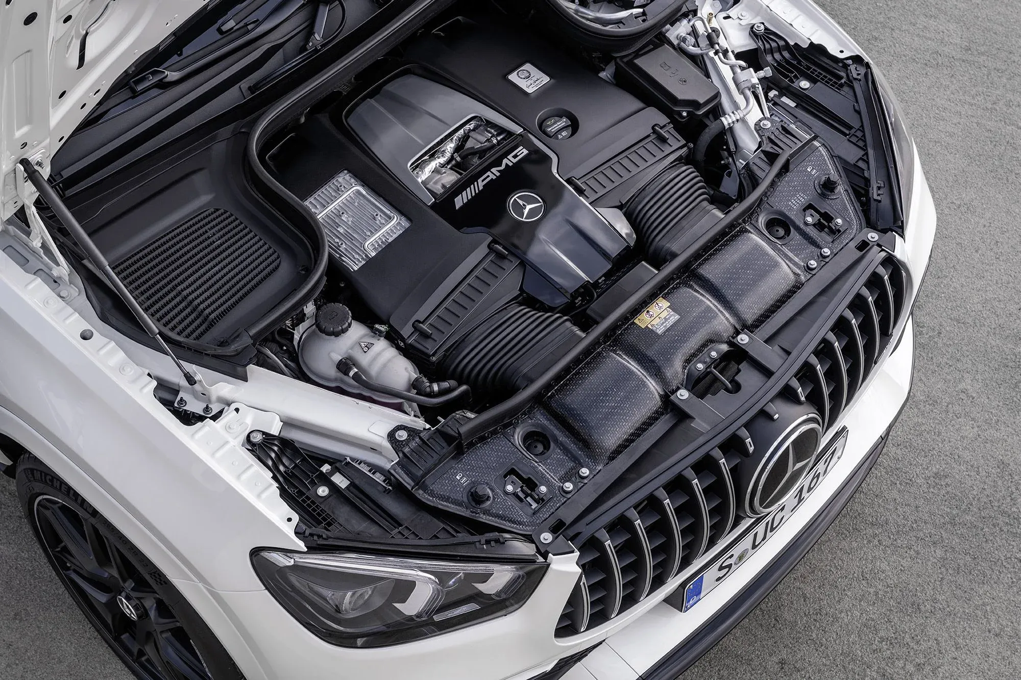 Motor V8 Biturbo del Mercedes-AMG GLE 63 S Coupé