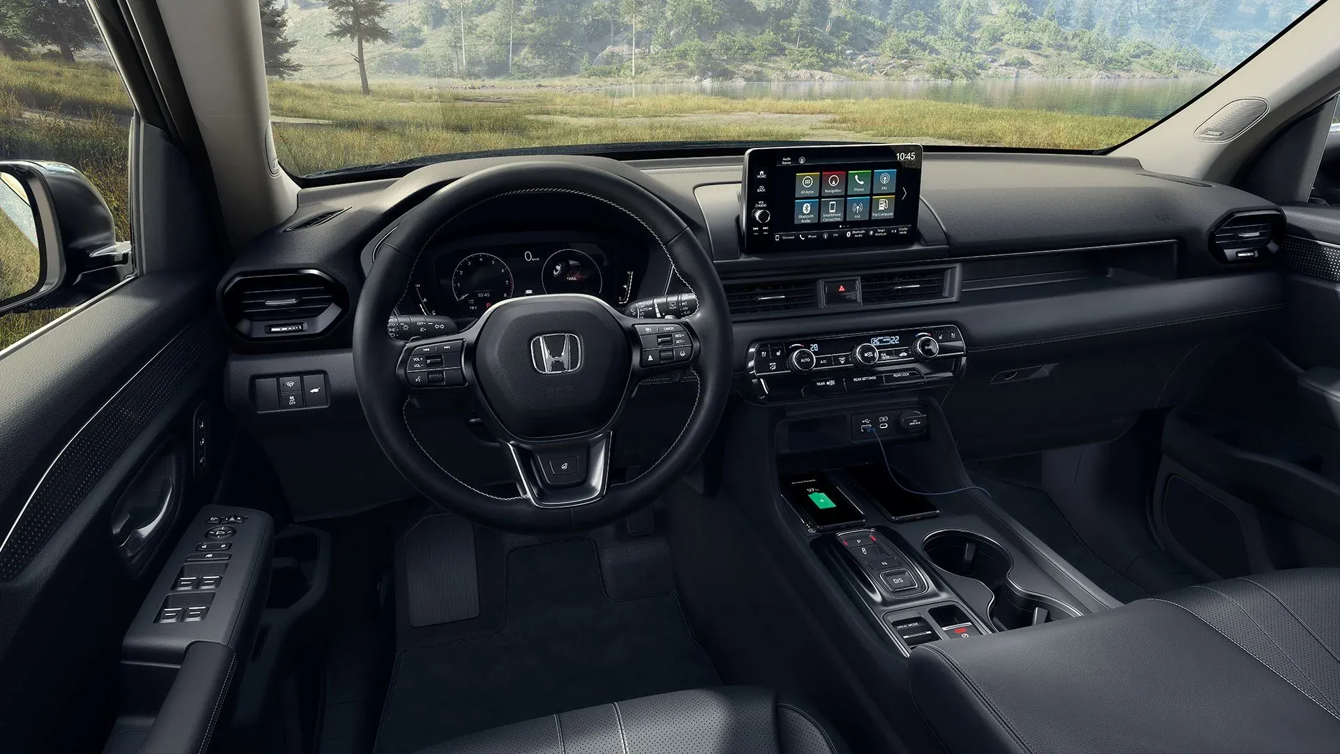 Interior espacioso de la Honda Pilot 2024