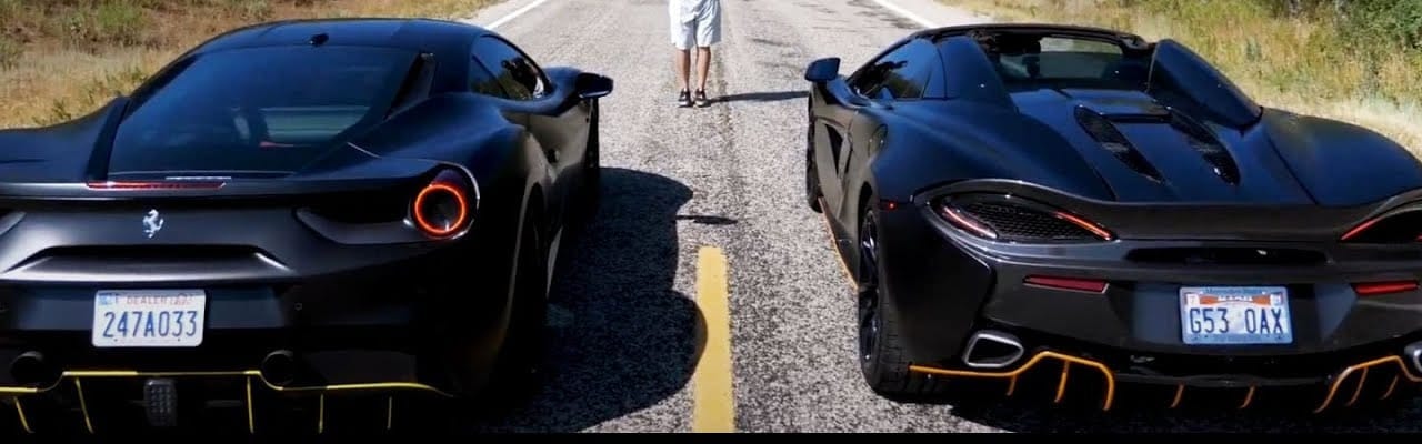 Comparativa Ferrari 488 Pista Spider vs McLaren 570S Spider