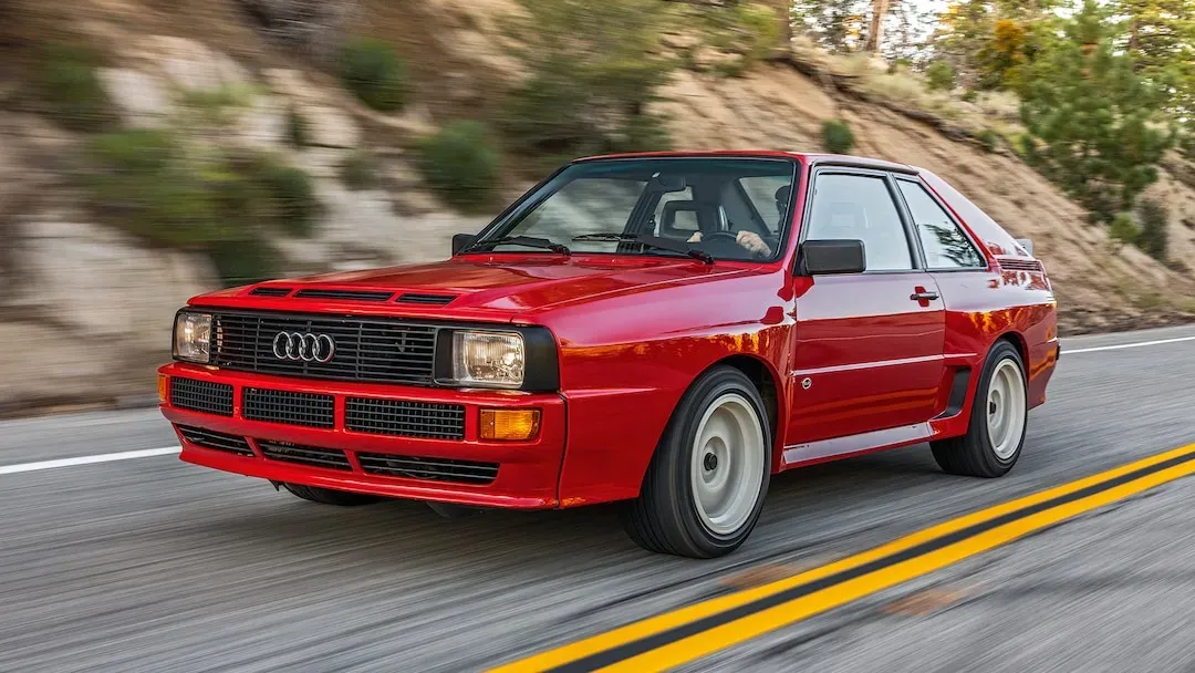 Audi Quattro Clásico Rojo de Rally