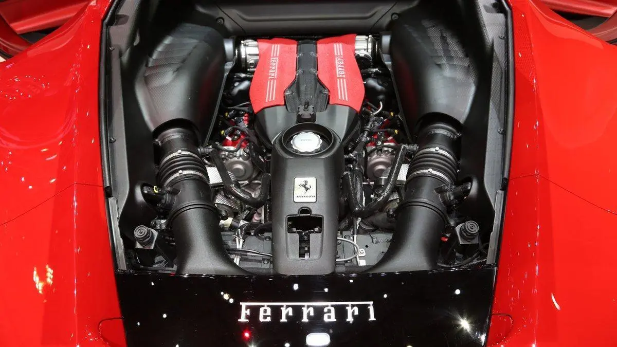 Motor V8 del Ferrari F8 Tributo