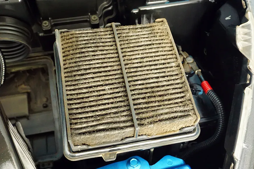 Impacto de un filtro de aire sucio en el consumo de combustible