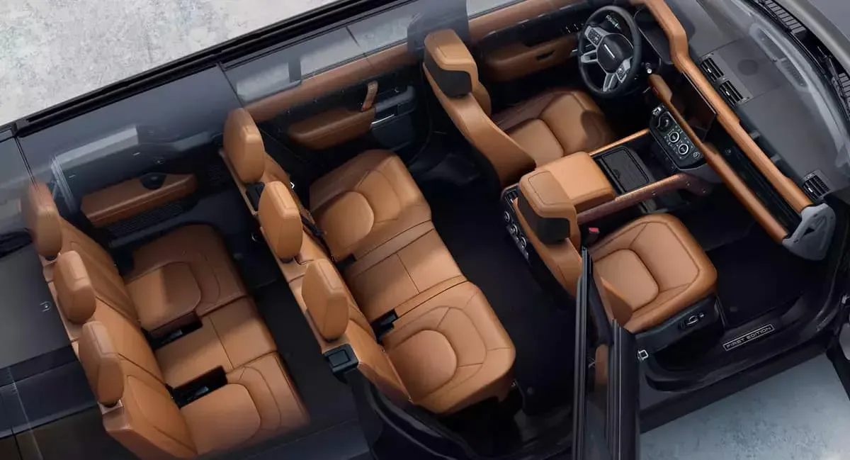 Interior land rover defender