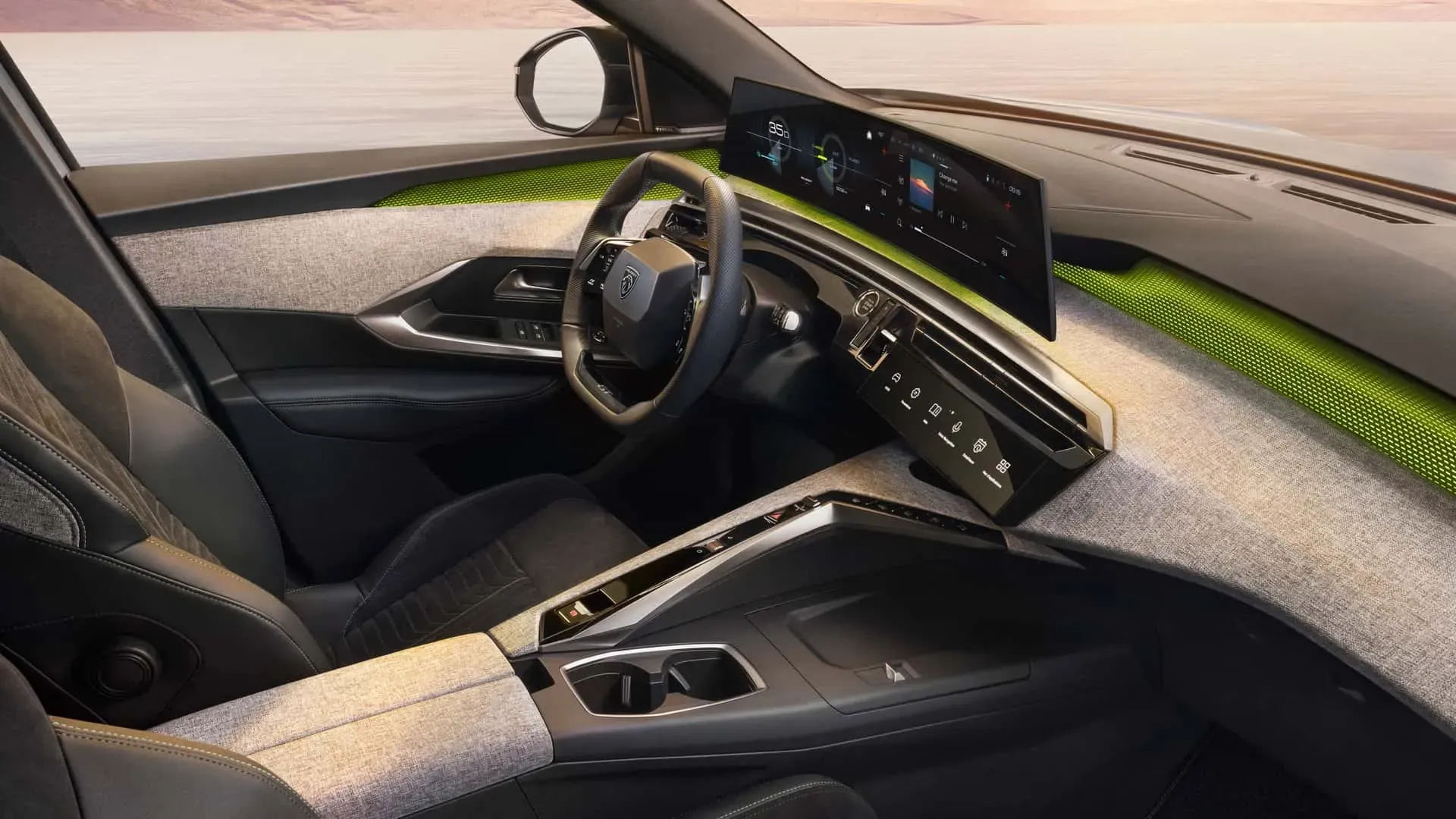 Interior Peugeot 5008 con i-Cockpit panorámico